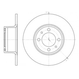 Диск тормозной ВАЗ 2101 передн. (пр-во Remsa)