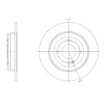 Диск гальмівний (вир-во REMSA)  Диск гальмівний (вир-во REMSA)