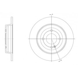Диск гальмівний (вир-во REMSA)  Диск гальмівний (вир-во REMSA)
