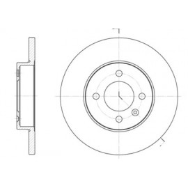 Диск тормозной VW GOLF IV, CADDY передн. (пр-во REMSA)