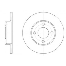 Диск тормозной AUDI 100 передн. (пр-во Remsa)
