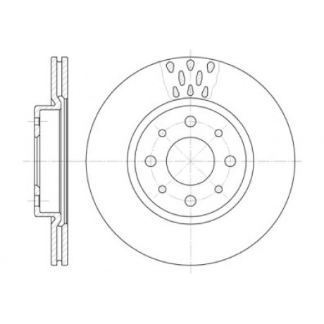 Диск тормозной ALFA ROMEO, FIAT, LANCIA, передн., вент. (пр-во REMSA)