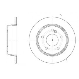 Диск гальмівний (вир-во REMSA)