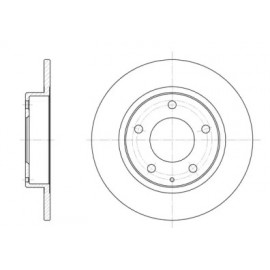 Диск тормозной MAZDA 626 задн. (пр-во REMSA)