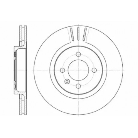 Диск тормозной SEAT, VW, передн., вент. (пр-во REMSA)