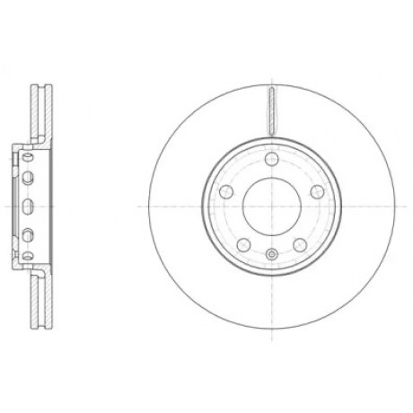 Диск тормозной AUDI 100,A4, SKODA SUPERB,VW PASSAT, передн. вент. (пр-во Remsa)