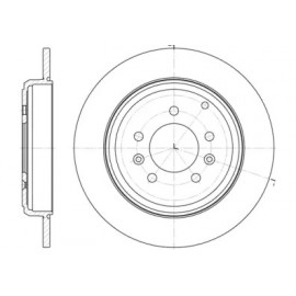 Диск тормозной PEUGEOT 605 6/89-9/99 задн. (пр-во REMSA)