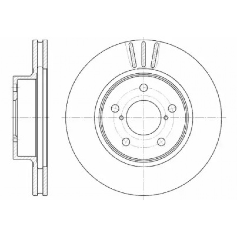 Диск тормозной SUBARU, передн., вент. (пр-во REMSA)