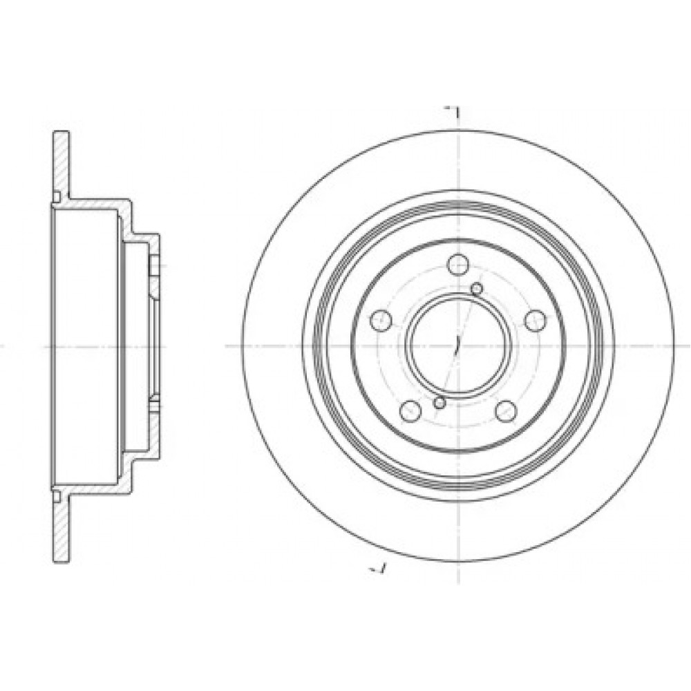 Диск тормозной задн. SUBARU, задн. (пр-во REMSA)