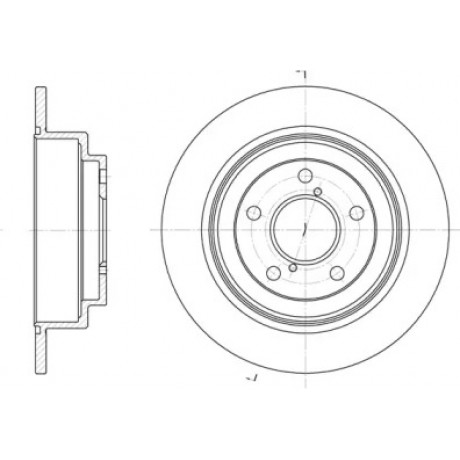 Диск тормозной задн. SUBARU, задн. (пр-во REMSA)