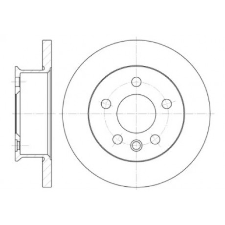 Диск тормозной VW T4 передн. (пр-во REMSA)