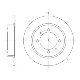 Диск гальмівний (вир-во REMSA)