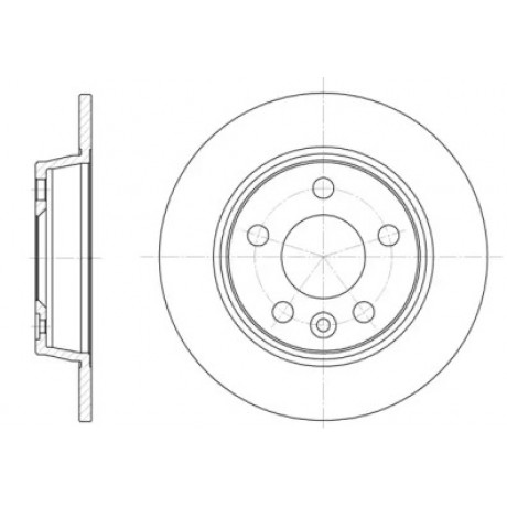 Диск тормозной FORD, SEAT, VW, задн. (пр-во REMSA)