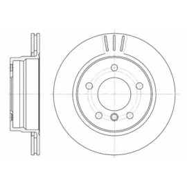 Диск тормозной BMW 3 задн., вент. (пр-во REMSA)