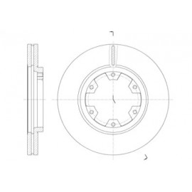 Диск гальмівний (вир-во REMSA)