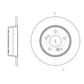 Диск гальмівний (вир-во REMSA)