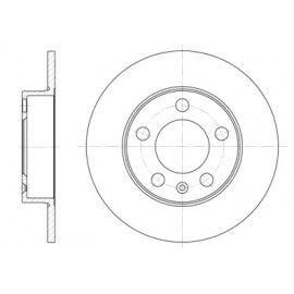 Диск тормозной AUDI A3, SEAT TOLEDO, SKODA FABIA, OCTAVIA,VW GOLF задн. (пр-во Remsa)