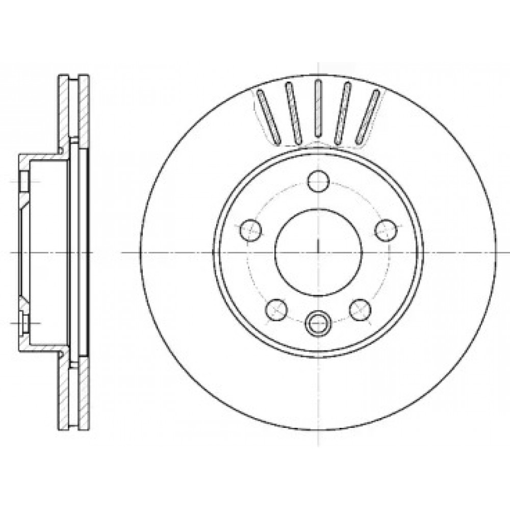 Диск тормозной VW T4, передн., вент. (пр-во REMSA)