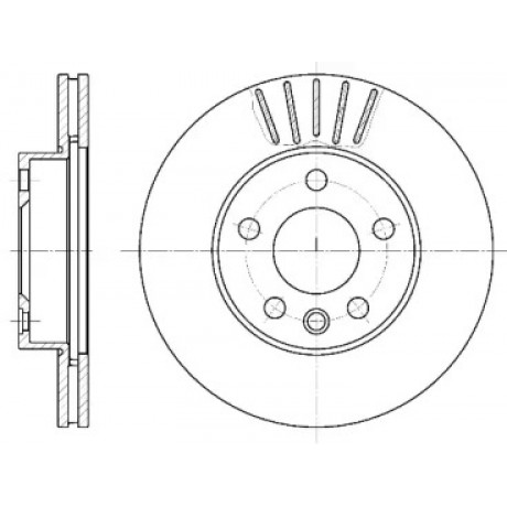 Диск тормозной VW T4, передн., вент. (пр-во REMSA)