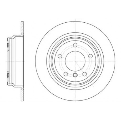 Диск тормозной BMW 5 задн. (пр-во REMSA)