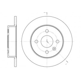 Диск гальмівний (вир-во REMSA)