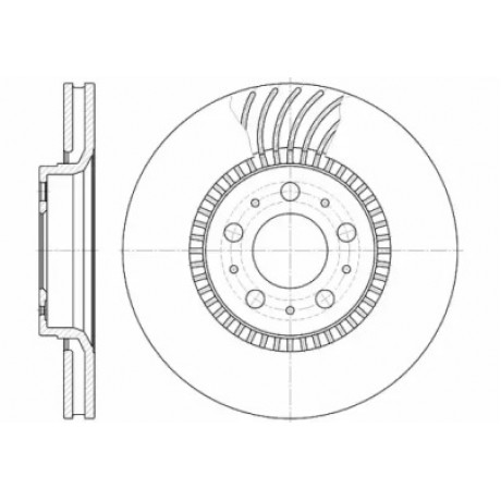 Диск тормозной VOLVO, передн., вент. (пр-во REMSA)