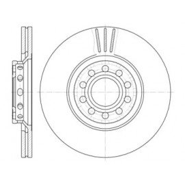 Диск гальмівний (вир-во REMSA)