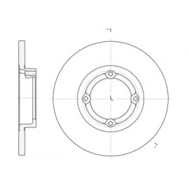 Диск гальмівний (вир-во REMSA)