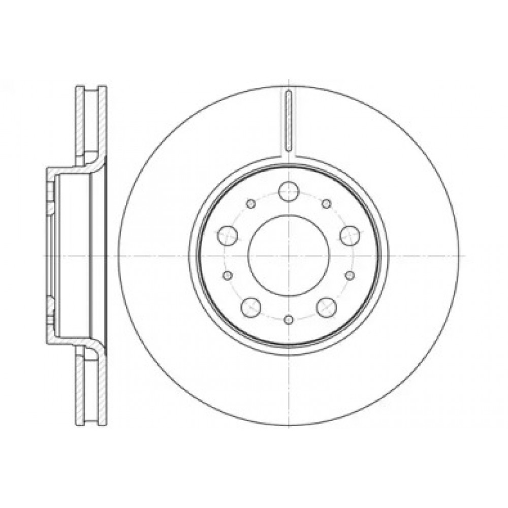 Диск тормозной VOLVO S60, S70, S80 передн. (пр-во Remsa)