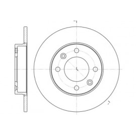 Диск гальмівний (вир-во REMSA)