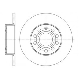 Диск тормозной SEAT, SKODA SUPERB, VW CADDY, GOLF задн. (пр-во Remsa)
