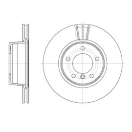 Диск тормозной BMW 5 Series (E60)(E61) (07/03-) передн. (пр-во REMSA)