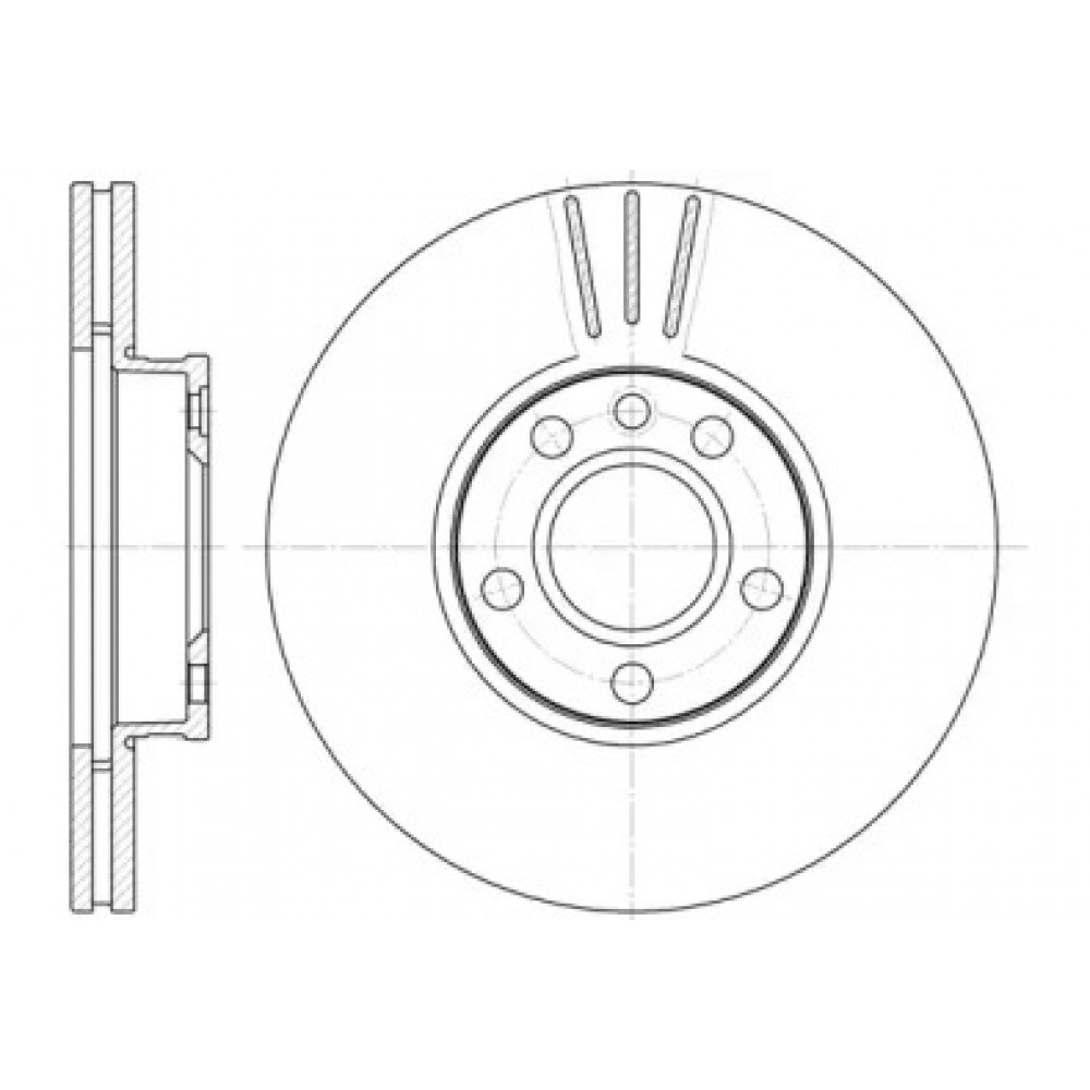 Диск тормозной FORD GALAXY 03/95-05/06, VW SHARAN 05/95- передн. (пр-во REMSA)