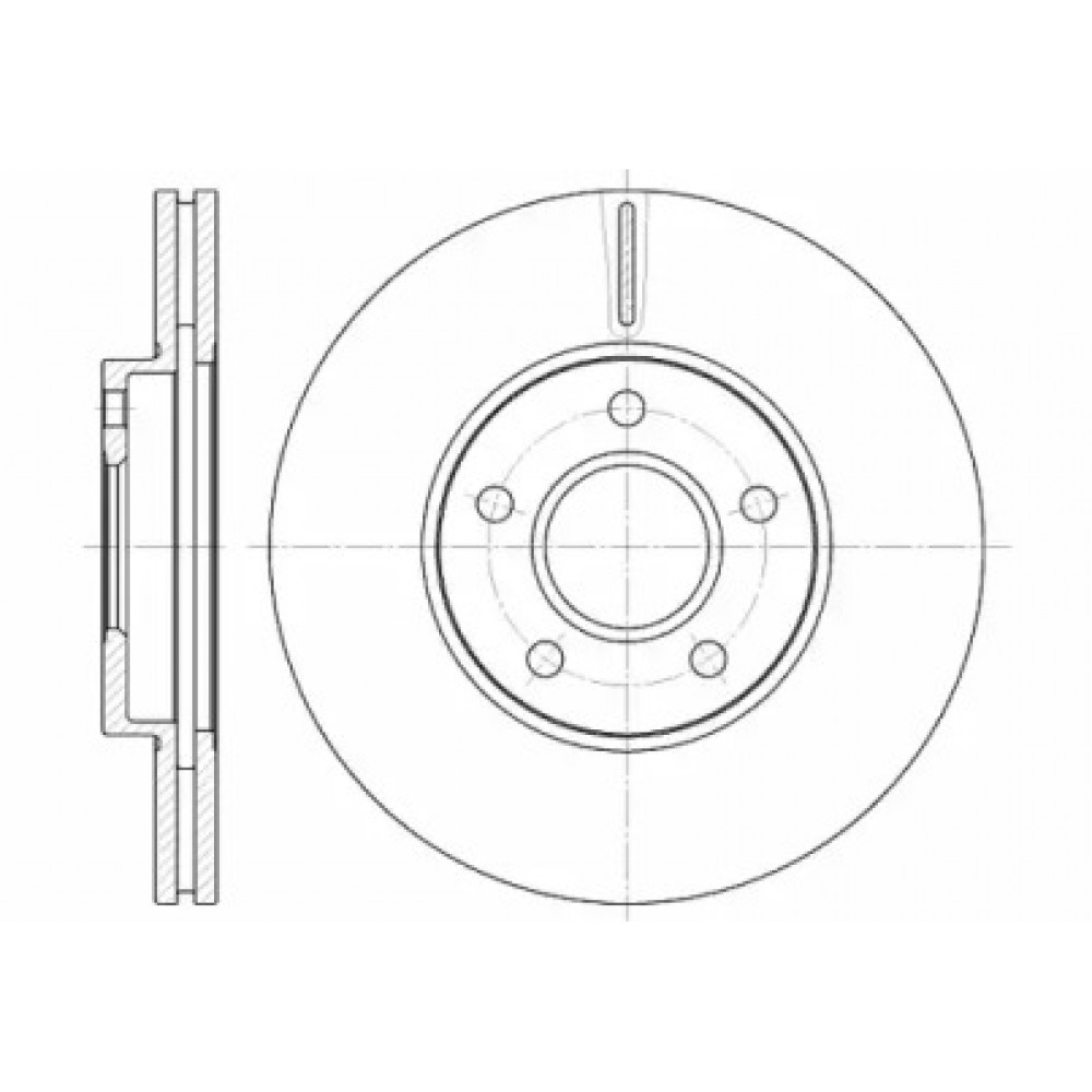 Диск тормозной FORD TRANSIT передн., вент. (пр-во REMSA)