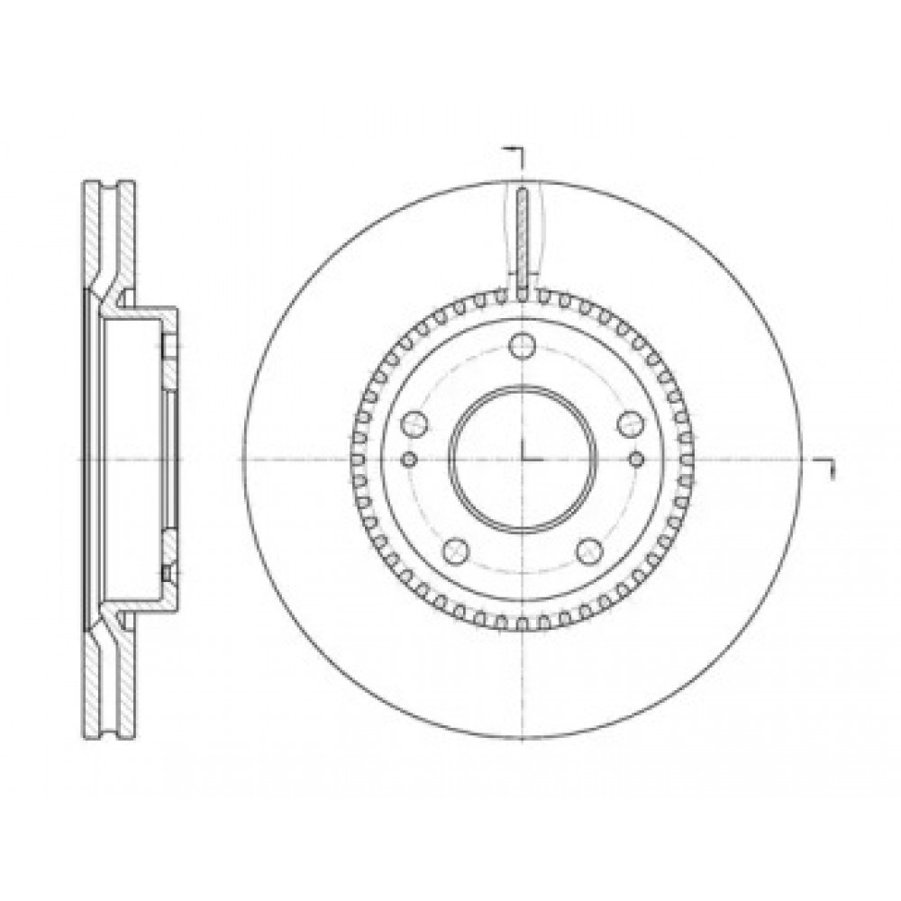 Диск тормозной HYUNDAI SONATA V, TUCSON передн., вент. (пр-во REMSA)