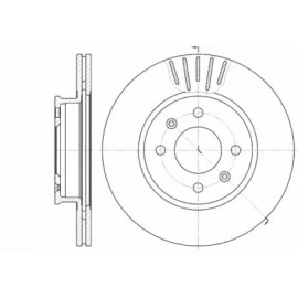Диск гальмівний (вир-во REMSA)
