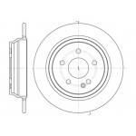 Диск гальмівний (вир-во REMSA) 