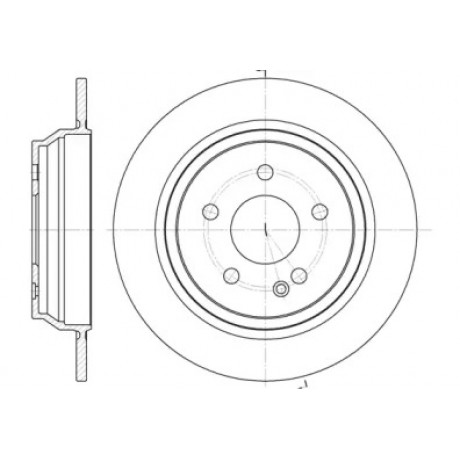 Диск тормозной MB VIANO(W639) 09/03- VITO BOX(W639) 09/03- VITO BUS(W639) 09/03- задн. (пр-во REMSA)