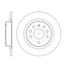 Диск гальмівний (вир-во REMSA)