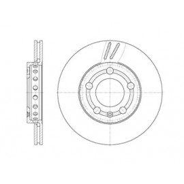 Диск тормозной SKODA ROOMSTER, VW POLO передн., вент. (пр-во REMSA)