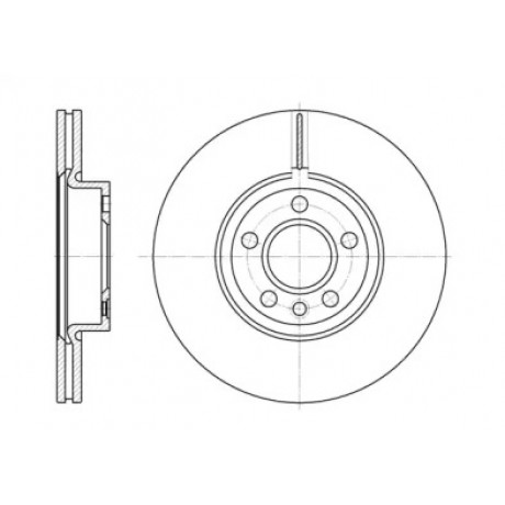 Диск тормозной FORD GALAXY (WGR)(11/95-04/06) передн. (пр-во REMSA)