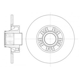 Диск гальмівний (вир-во REMSA)