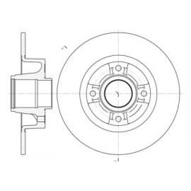 Диск гальмівний (вир-во REMSA)