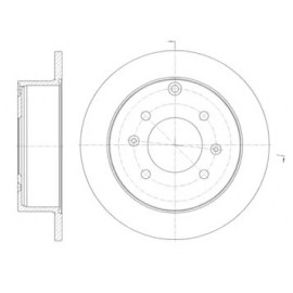 Диск гальмівний (вир-во REMSA)