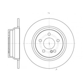 Диск тормозной MB CLASSE E (W211) E200 E320 2002- задн. (пр-во REMSA)