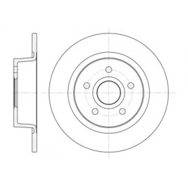 Диск гальмівний (вир-во REMSA)