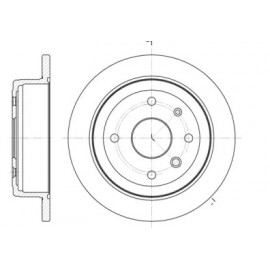 Диск гальмівний (вир-во REMSA)