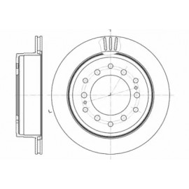 Диск гальмівний (вир-во REMSA)