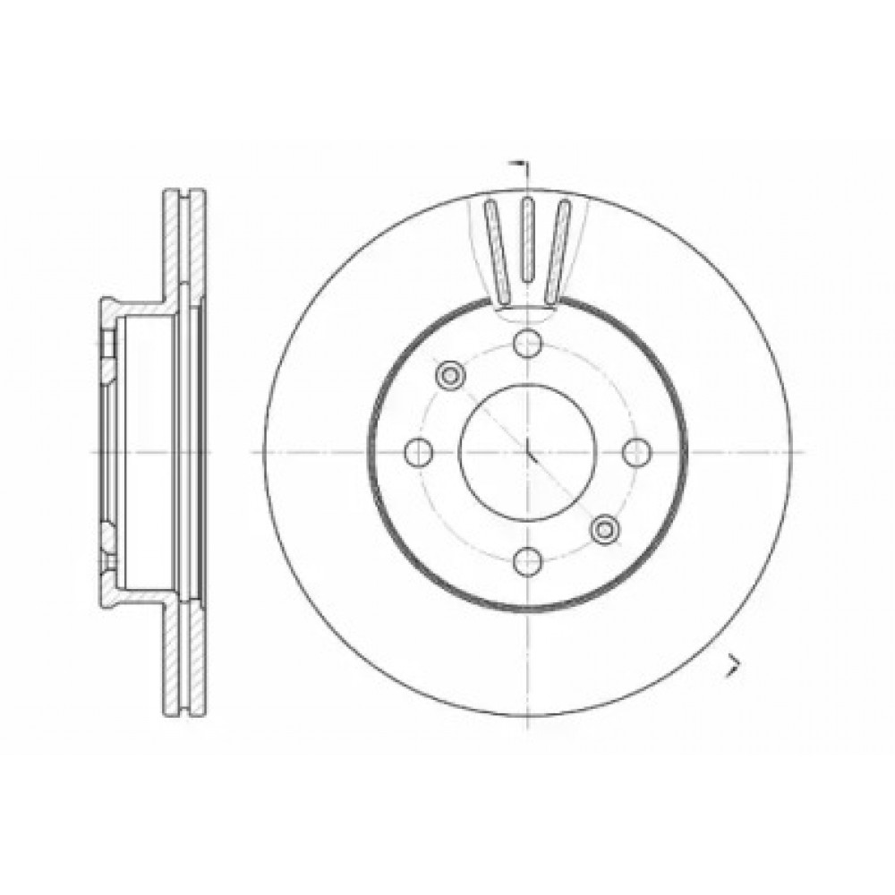 Диск тормозной HYUNDAI GETZ 1.1I 12V 02.07- передн. (пр-во REMSA)