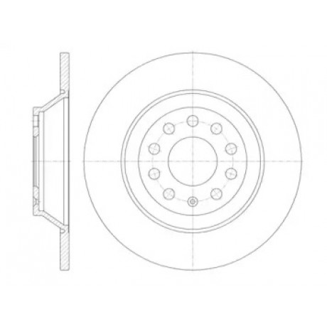 Диск тормозной AUDI A6 2.0-4.2 -2011 задн. (пр-во REMSA)